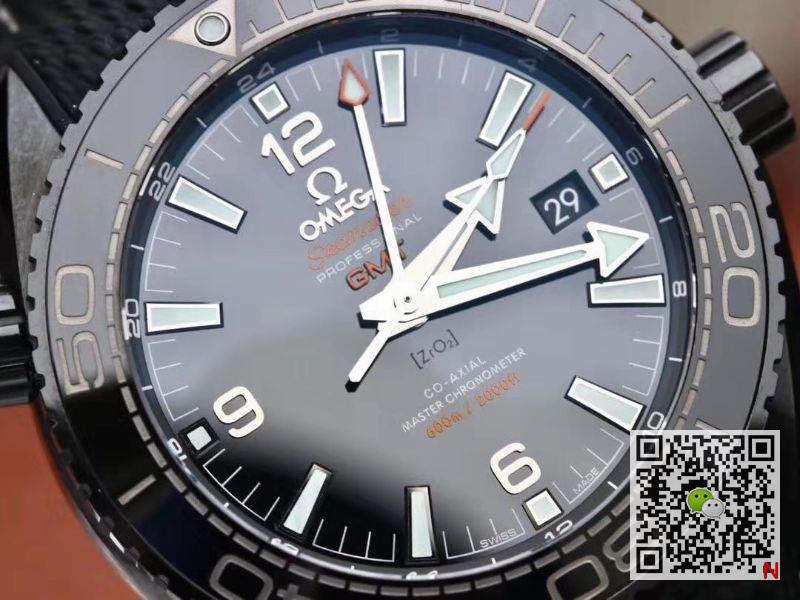 Replica 0me*ga Seamaster 215.92.46.22.01.001 Ocean Universe 600M VS Factory 1:1 Best Edition All Black Ceramic Case Swiss 8906