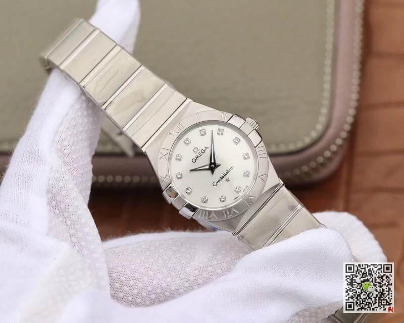 Replica 0me*ga Constellation 27mm Quartz Ladies 123.10.27.60.55.001 TW Factory 1:1 Best Edition Swiss Eta Quartz 1376