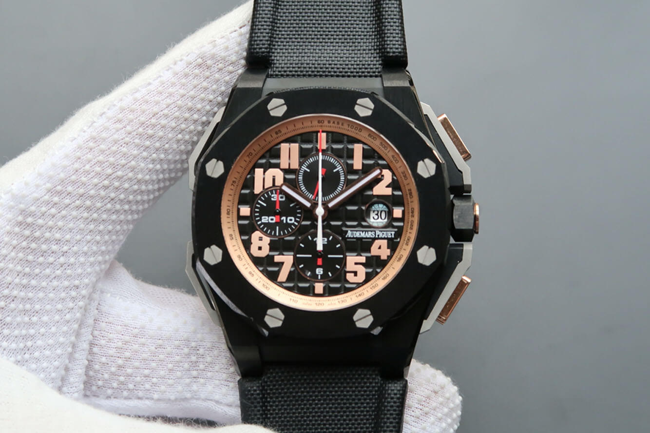 Replica Audemars P1g*et Royal Oak Offshore 26378IO.OO.A001KE.01 1:1 Best Edition JF Factory V2 Black Dial