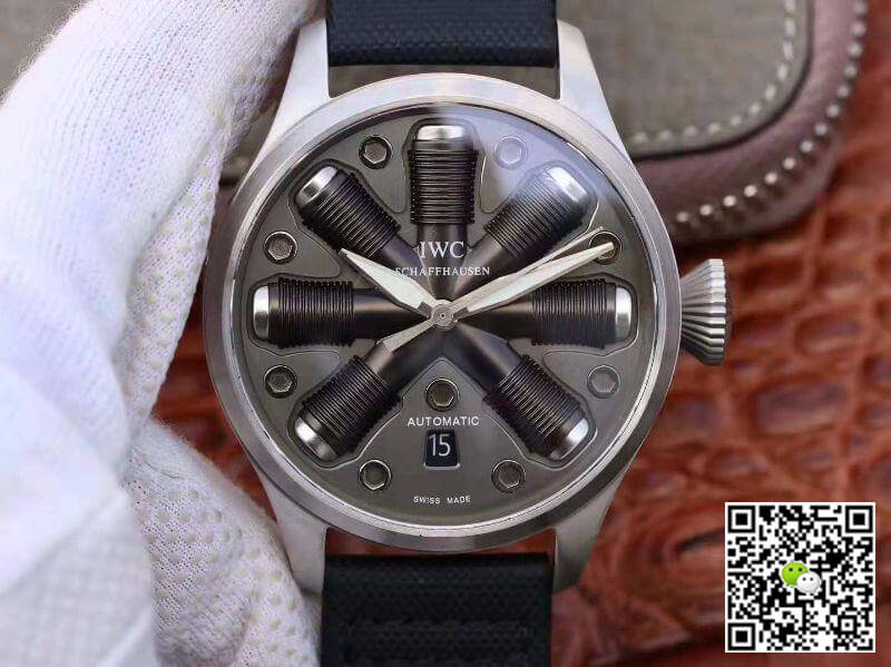 Replica IWC Big Pilot Top Gun Men Watches 1:1 Best Edition Swiss ETA A23J Special What-if Concept Fuse Dial