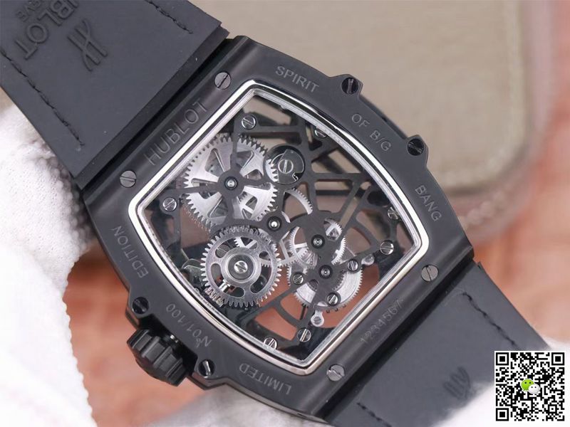 Hublot Replica Masterpiece Tourbillon 906.ND.0129.VR.AES12 1:1 Best Edition JB Factory Black PVD Swiss HUB 9006