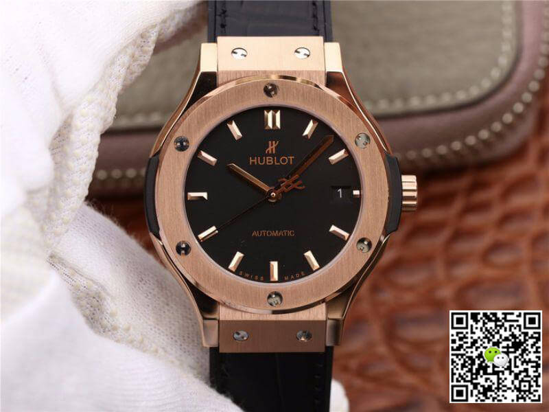 Replica Hublot Classic Fusion 511.OX.1181.LR JJ Factory Mechanical Watches 1:1 Best Edition Swiss ETA2892 Black Dial