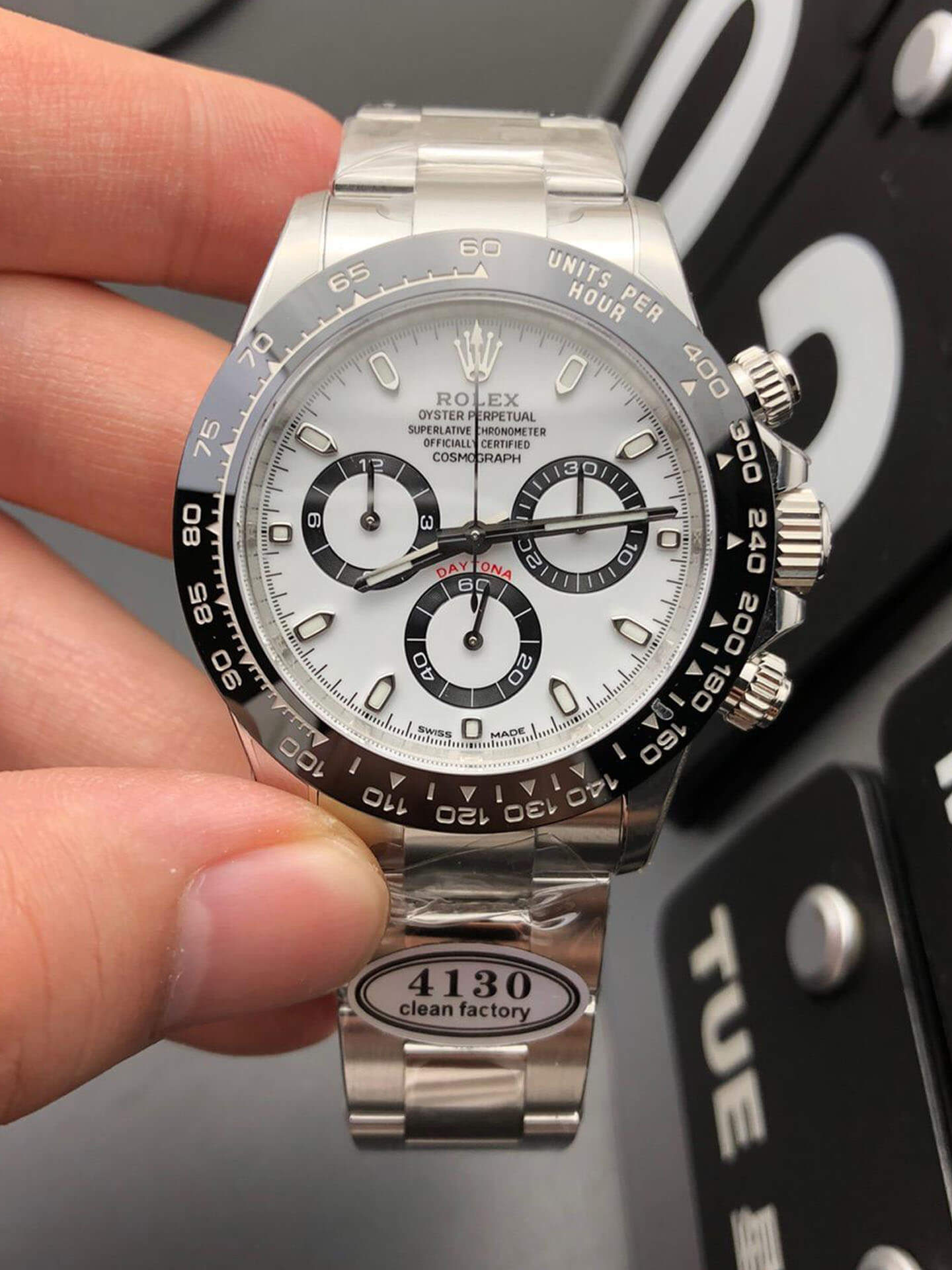 Replica R01ex Cosmograph Daytona M116500LN-0001 1:1 Best Edition Clean Factory V2 White Dial