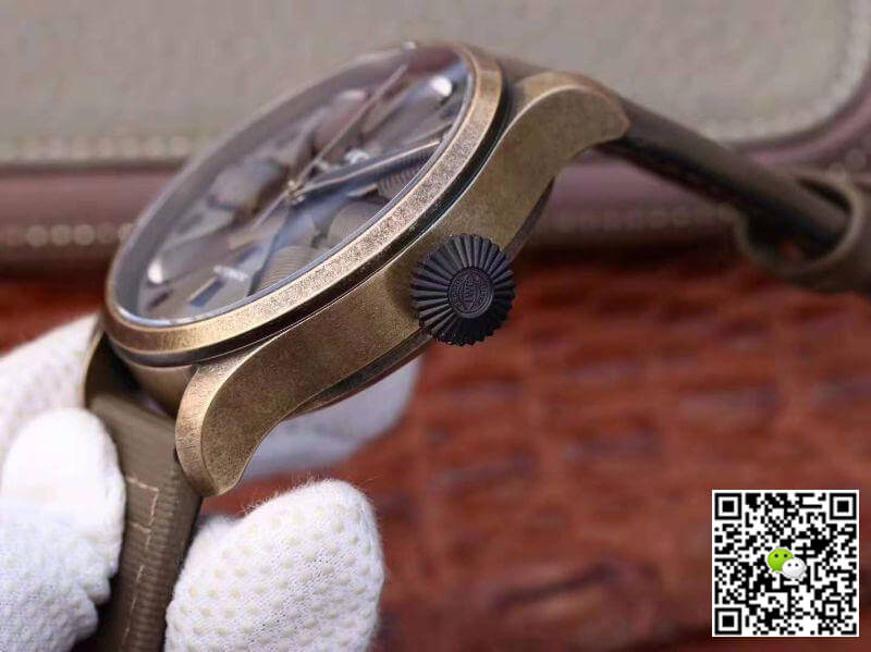 Replica IWC Schaffhausen Pilot Top Gun 1:1 Best Edition Swiss ETA A23J Bronze Nylon Strap