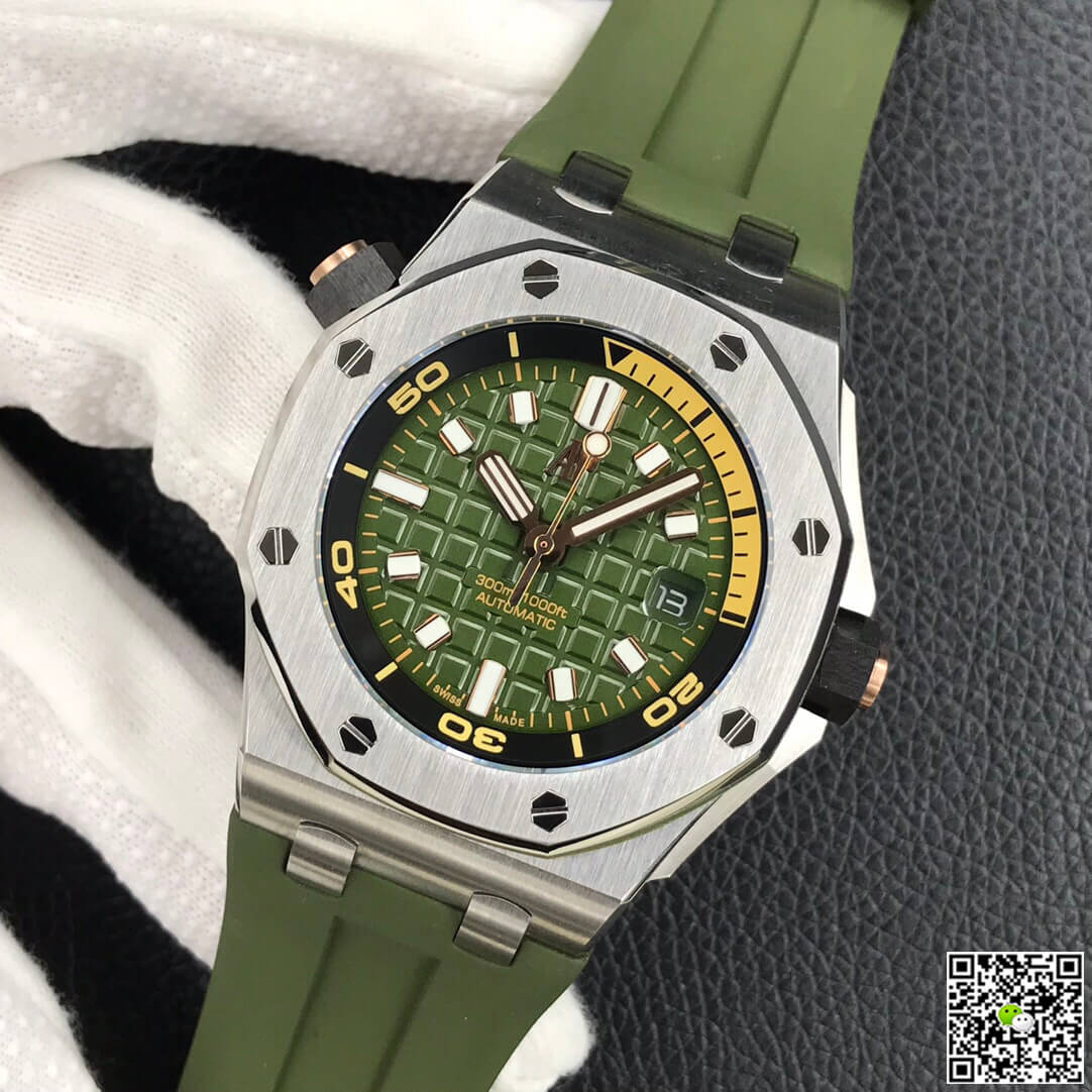 Replica Audemars P1g*et Royal Oak Offshore 15720ST.OO.A052CA.01 1:1 Best Edition BF Factory Army Green Dial