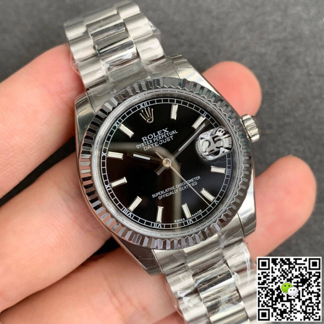 Replica R01ex Datejust M178274-0034 1:1 Best Edition GS Factory Black Dial