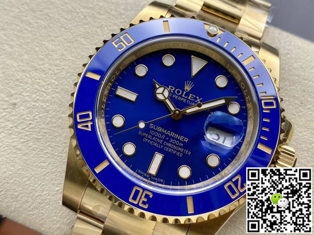 Replica R01ex Submariner M116618LB-0003 1:1 Best Edition Clean Factory Blue Dial