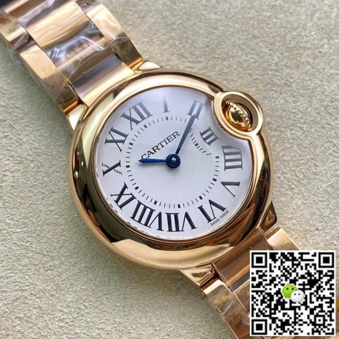 Replica Ballon Bleu De Ca*t1er 28MM WGBB0007 1:1 Best Edition V6 Factory White Dial