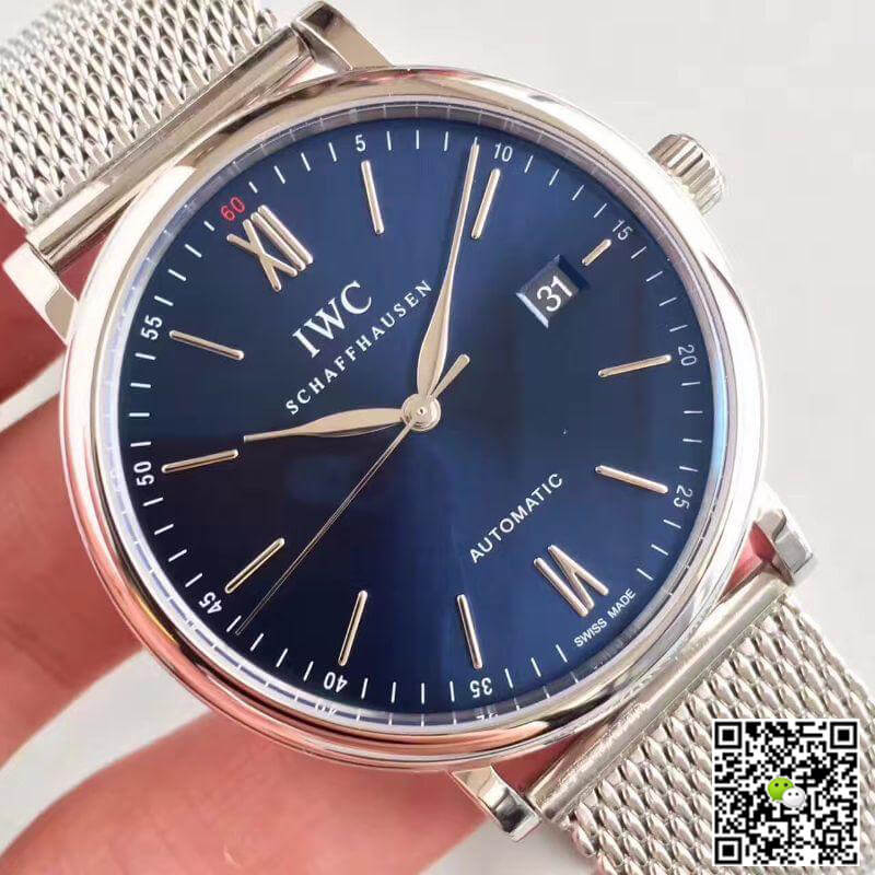 Replica IWC Portofino IW356512 MKS Factory 1:1 Best Edition Swiss ETA2892 Blue Sunburst Dial