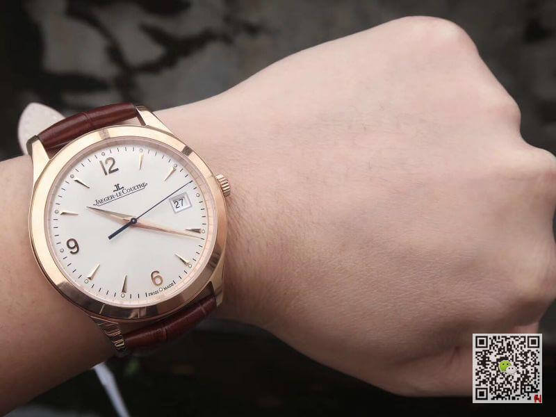 Replica Jaeger LeCoultre Master Control Date Q1542520 18K Rosegold Case ZF Factory 1:1 Best Edition Swiss ETA9015 White Dial