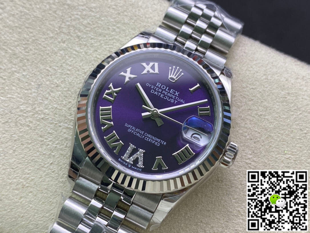 Replica R01ex Datejust M178274-0088 1:1 Best Edition EW Factory Purple Dial