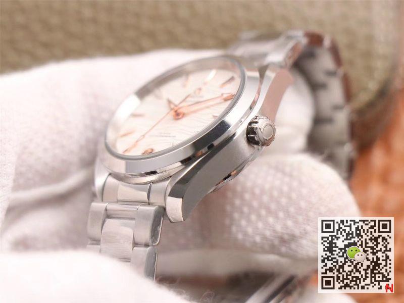 Replica 0me*ga Seamaster 220.10.38.20.02.002 Aqua Terra 150M 1:1 Best Edition VS Factory White dial Swiss 8800