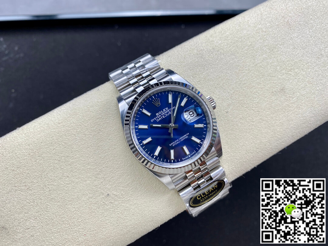 Replica R01ex Datejust M126234-0017 36MM 1:1 Best Edition Clean Factory Blue Dial