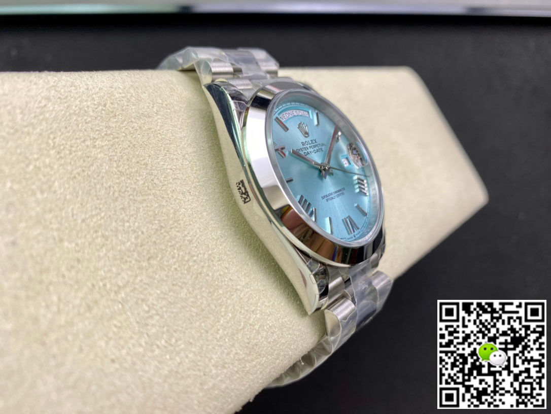 Replica R01ex Day Date M228206-0044 1:1 Best Edition EW Factory Ice Blue Dial
