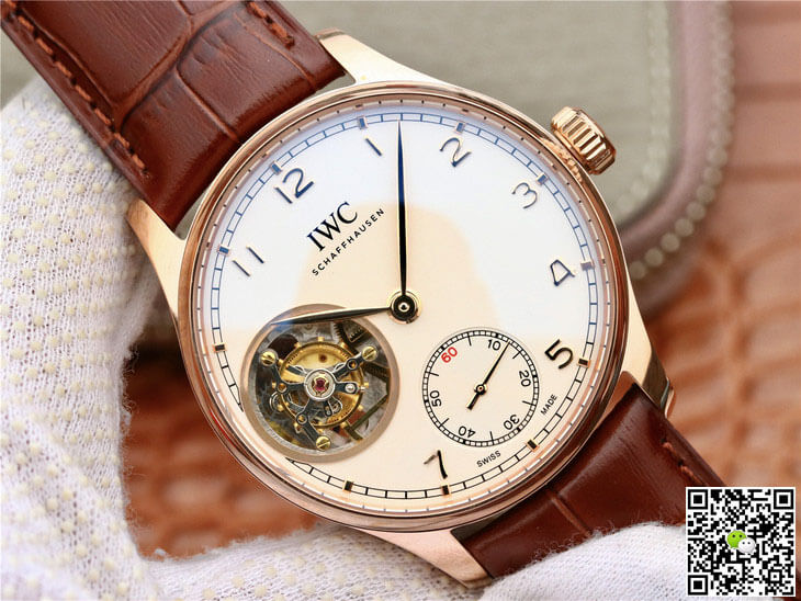 Replica IWC Portuguese Tourbillon IW546302 1:1 Best Edition ZF Factory Silver Dial