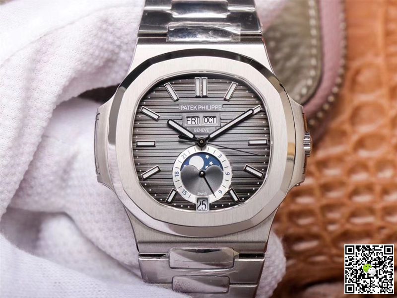Replica Pat*k Phi1i*pe Nautilus 5726/1A-001 1:1 Best Edition PF Factory Gray Dial Swiss ETA324
