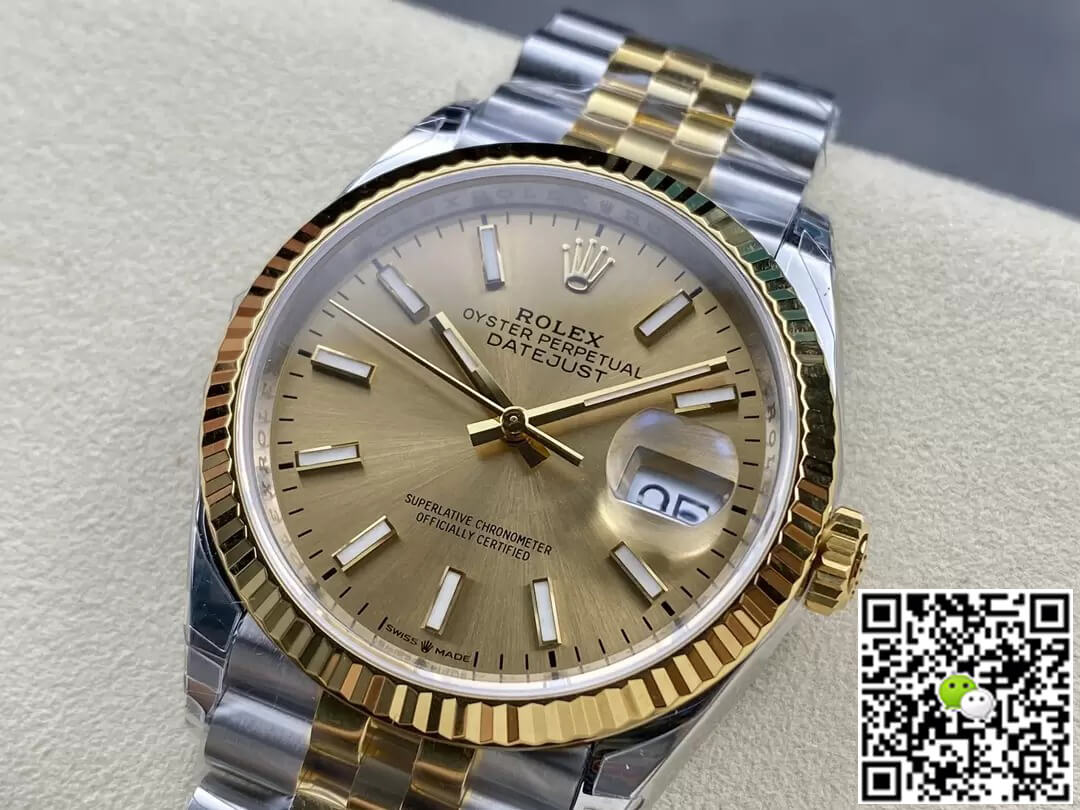 Replica R01ex Datejust M126233-0015 1:1 Best Edition VS Factory Champagne Dial