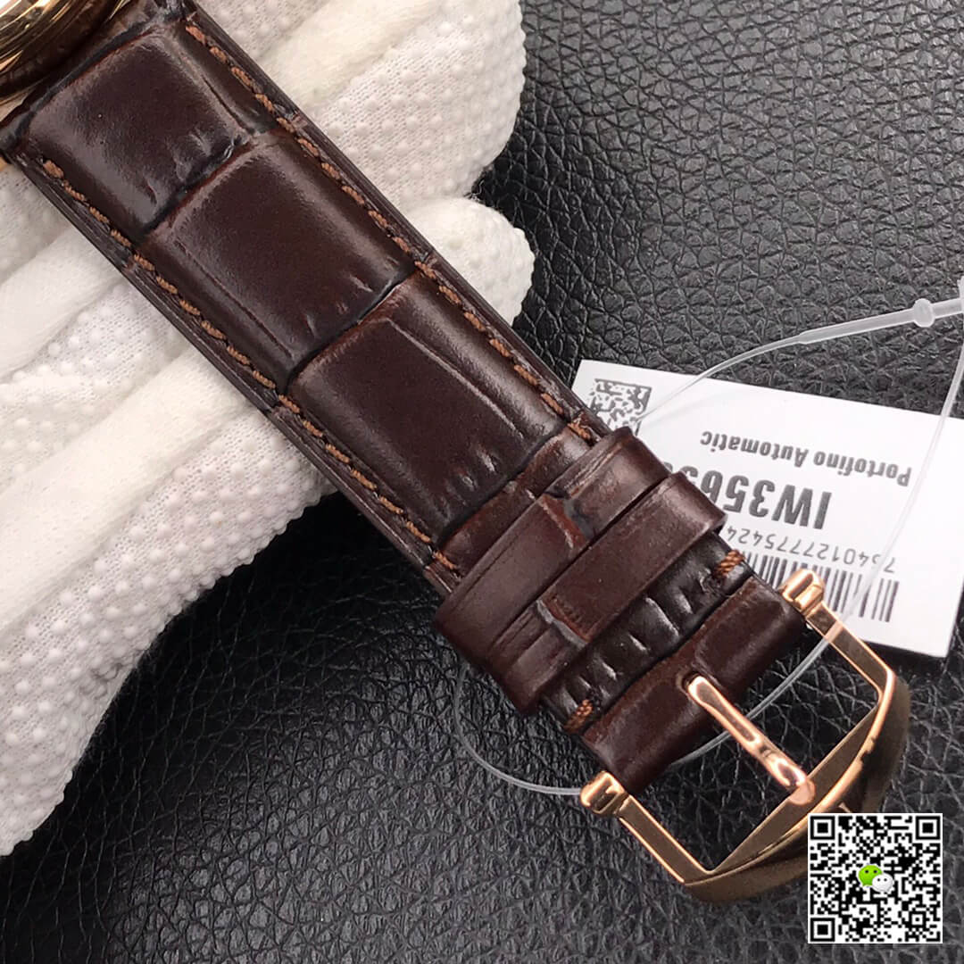 Replica IWC Portofino Moon Phase IW459401 1:1 Best Edition MKS Factory Rose Gold White Dial