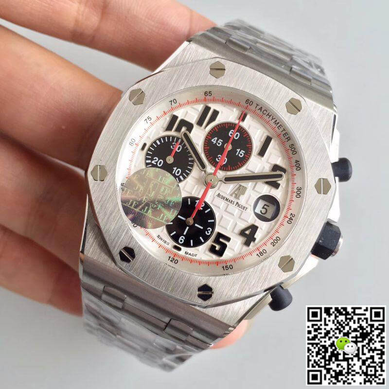 Replica Audemars P1g*et Royal Oak Offshore 26170ST.OO.1000ST.01 JF Factory 1:1 Best Edition Swiss ETA7750 White Dial