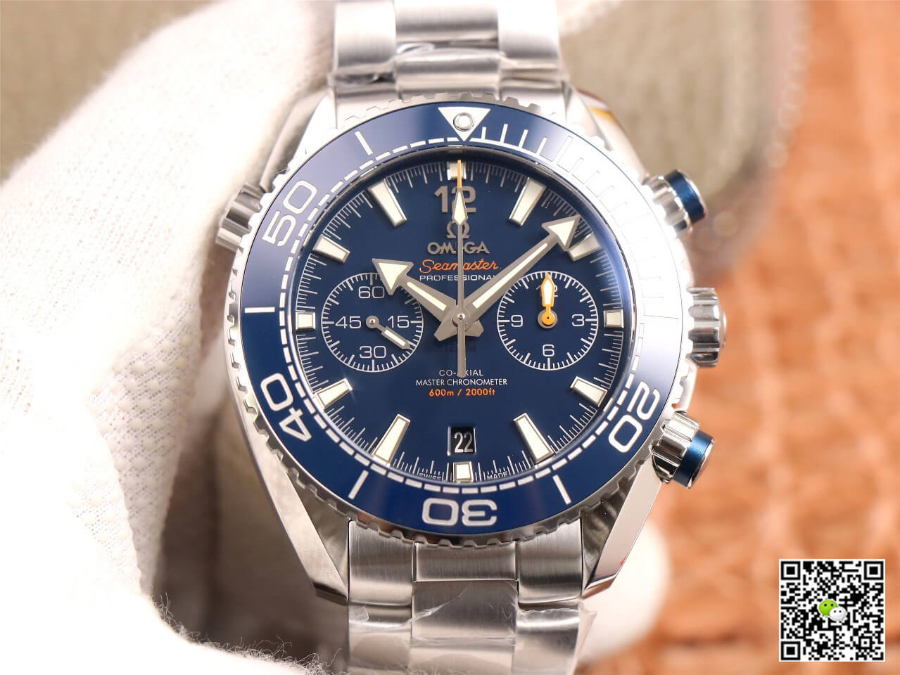 Replica 0me*ga Seamaster 215.30.46.51.03.001 1:1 Best Edition OM Factory V3 Blue Ceramic Bezel