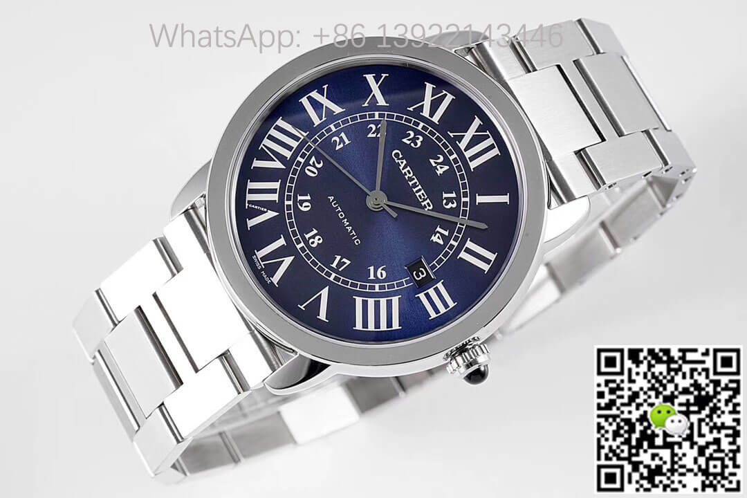 Replica RONDE DE Ca*t1er WSRN0023 1:1 Best Edition AF Factory Blue Dial