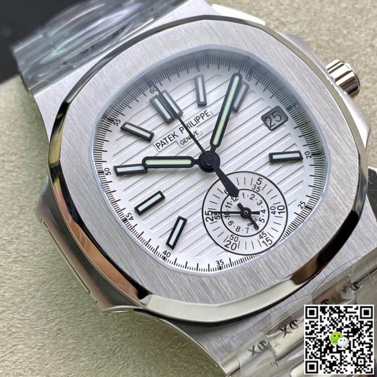 Replica Pat*k Phi1i*pe Nautilus 5980/1A-019 1:1 Best Edition 3K Factory V2 White Dial