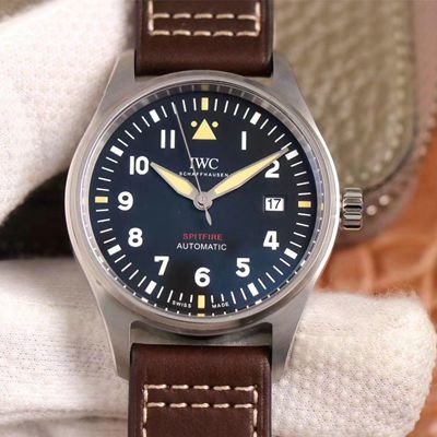 Replica IWC Pilot Spitfire IW326803 1:1 Best Edition MKS Factory Black Dial Swiss ETA9015