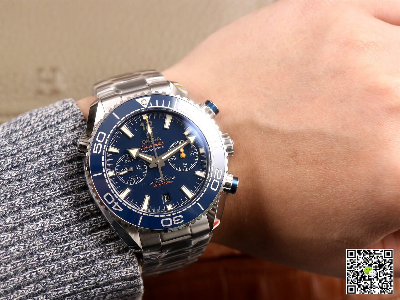 Replica 0me*ga Seamaster 215.30.46.51.03.001 1:1 Best Edition OM Factory V3 Blue Ceramic Bezel
