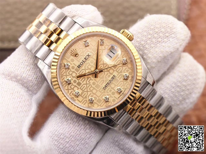 Replica R01ex Datejust M126233-0033 1:1 Best Edition Champagne Dial