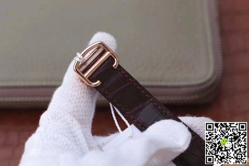 Replica Ballon Bleu De Ca*t1er 42 WGBB0017 V9 Factory 1:1 Best Edition Swiss ETA2824-2 Rosegold Wrapped Silver Dial