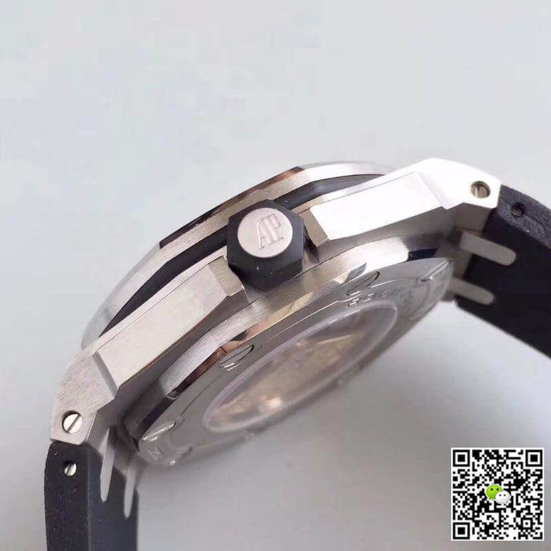 Replica Audemars P1g*et Royal Oak Offshore Diver 15710ST.OO.A002CA.02 JF Factory 1:1 Best Edition Swiss ETA3120 White Textured Dial