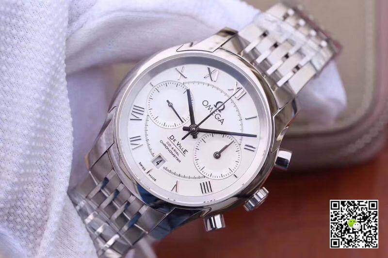 Replica 0me*ga De Ville Chronograph 42MM 431.10.42.51.02.001 OM Factory 1:1 Best Edition Swiss ETA9300 Stainless Steel Bracelet