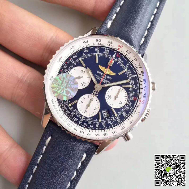 Replica Breitling Navitimer 01 AB012012/BB01/437X/A20BA.1 JF Factory 1:1 Best Edition Swiss ETA7750 Blue Dial