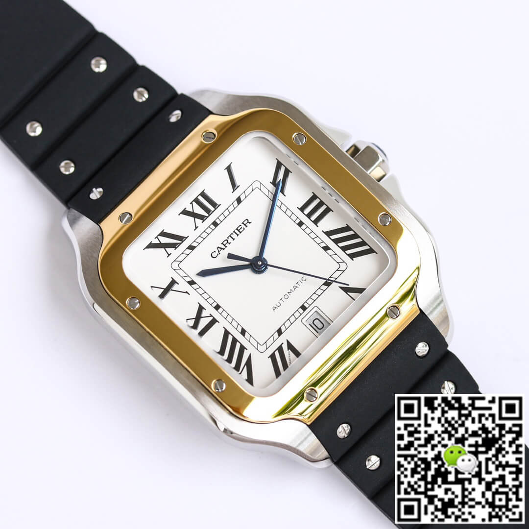 Replica Ca*t1er Santos W2SA0009 1:1 Best Edition GF Factory V2 White Dial