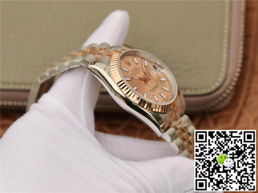 Replica R01ex Datejust 116231 36MM 1:1 Best Edition GM Factory Rose Gold Pink Dial