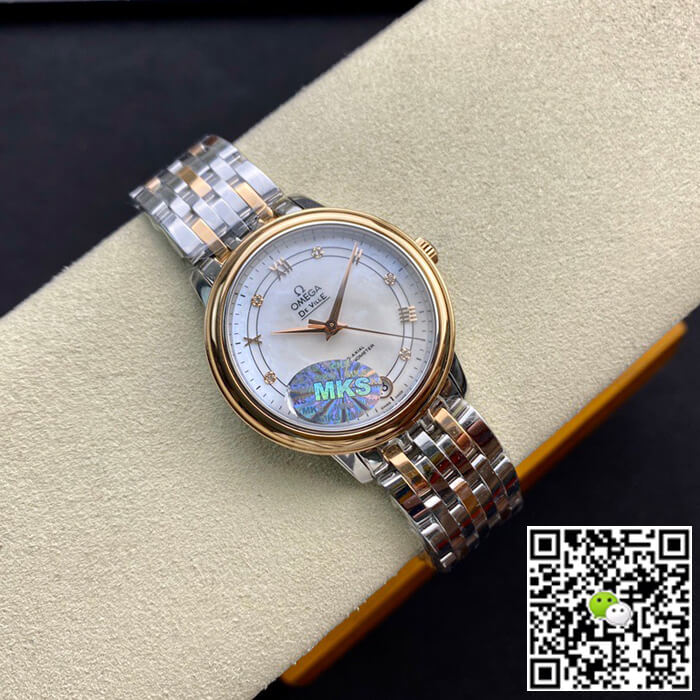 Replica 0me*ga De Ville 1:1 Best Edition MKS Factory Rose Gold D1am0nd Dial