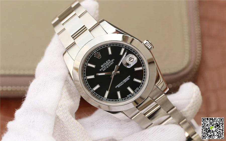 Replica R01ex Datejust M126300-0011 1:1 Best Edition EW Factory Black Dial