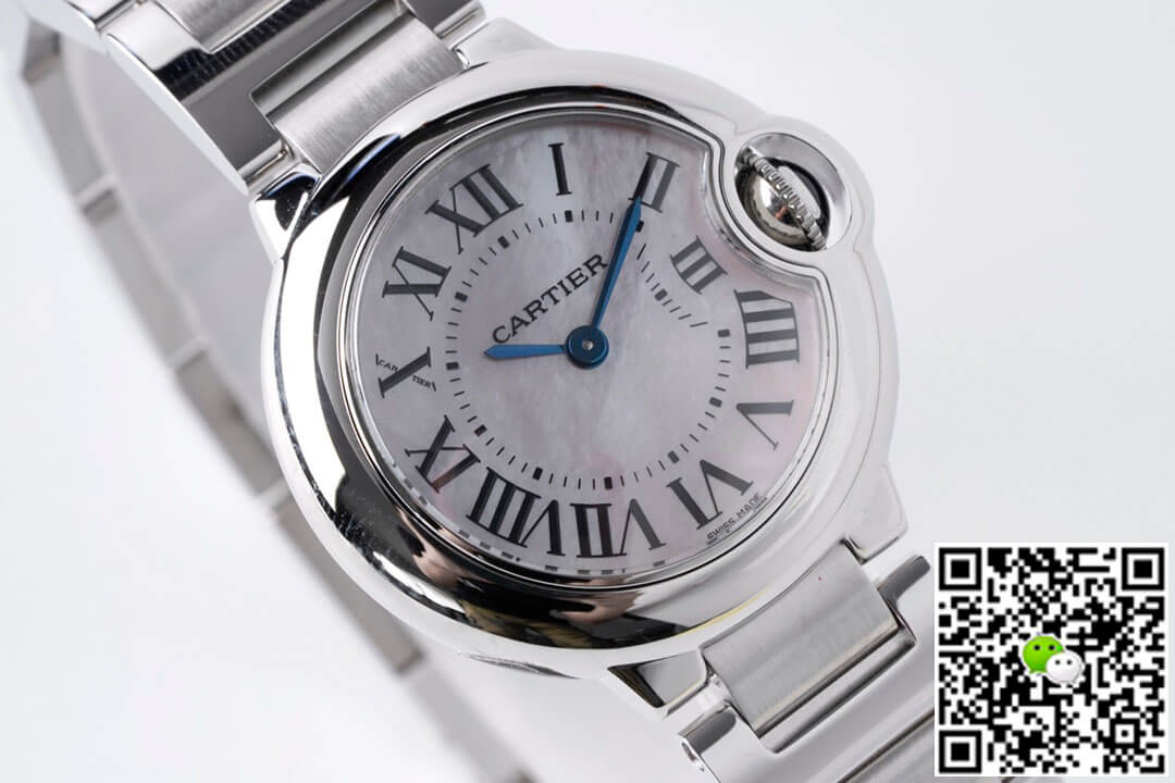 Replica Ballon Bleu De Ca*t1er 28MM 1:1 Best Edition AF Factory Mother-Of-Pearl Dial