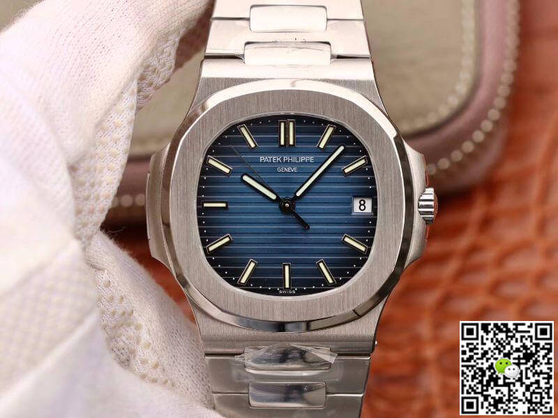 Replica Pat*k Phi1i*pe Nautilus Jumbo 5711/1A-010 PF Factory 1:1 Best Edition Swiss ETA324 Blue Dial