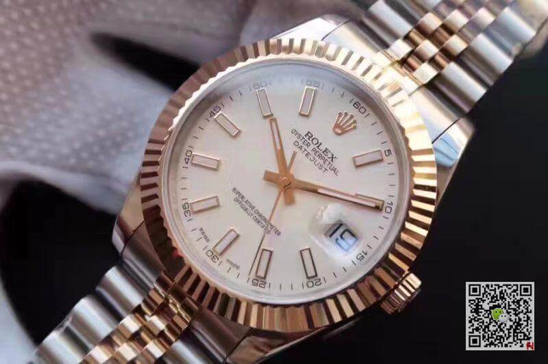 Replica R01ex Datejust 41 126333-006 White dial 1:1 Best Edition Gold Wrapped