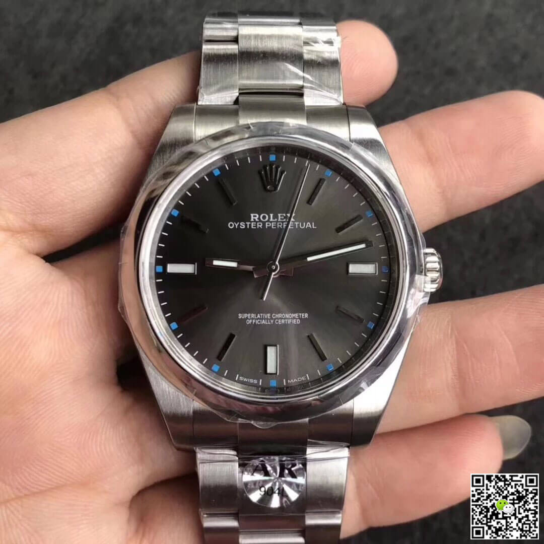 Replica R01ex Oyster Perpetual 114300 39MM AR Factory 1:1 Best Edition Grey Dial