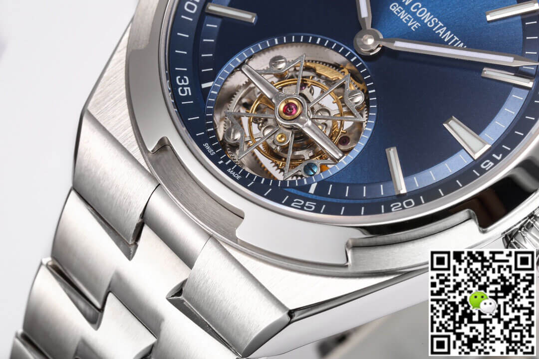 Replica Vacheron C0nstan1n Overseas Tourbillon 6000V/110A-B544 1:1 Best Edition BBR Factory Blue Dial