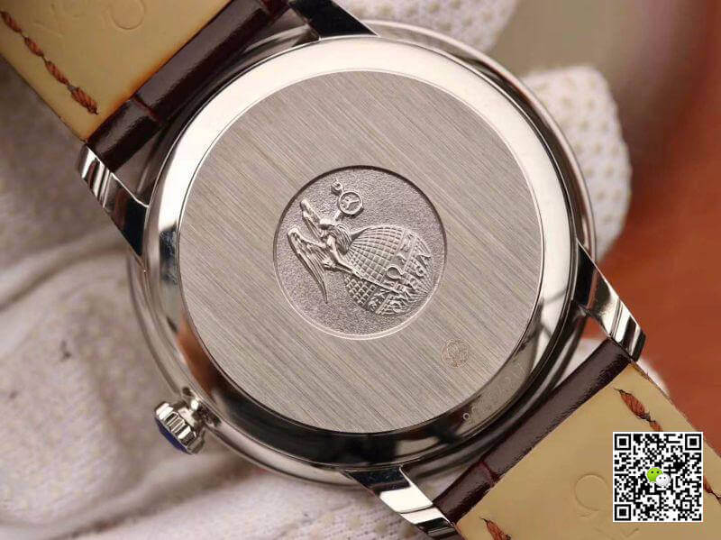 Replica 0me*ga De Ville Prestige 424.13.40.20.02.002 MKS Factory 1:1 Best Edition Swiss ETA9015 Brown Calfskin Leather Strap