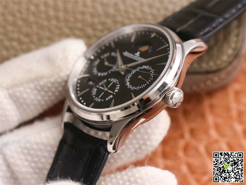 Replica Jaeger LeCoultre Master Ultra Thin 1308470 1:1 Best Edition V9 Factory Black Dial Swiss ETA868