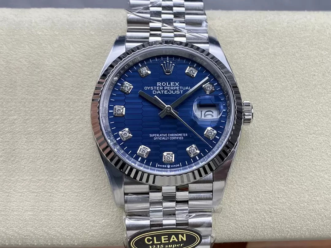 Replica R01ex Datejust M126234-0057 36MM 1:1 Best Edition Clean Factory Blue Dial