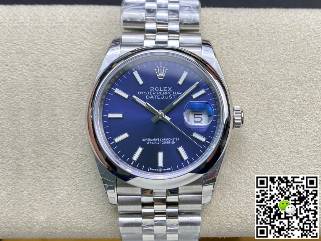 Replica R01ex Datejust M126200-0006 1:1 Best Edition EW Factory Blue Dial