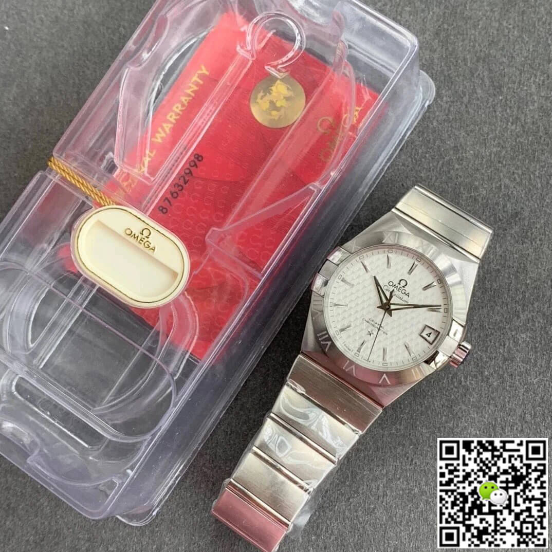 Replica 0me*ga Constellation 123.10.38.21.02.004 1:1 Best Edition VS Factory Silvery White Dial