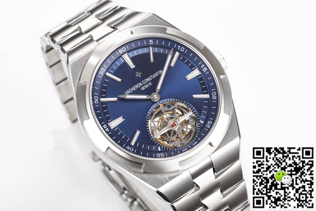Replica Vacheron C0nstan1n Overseas Tourbillon 6000V/110A-B544 1:1 Best Edition BBR Factory Blue Dial