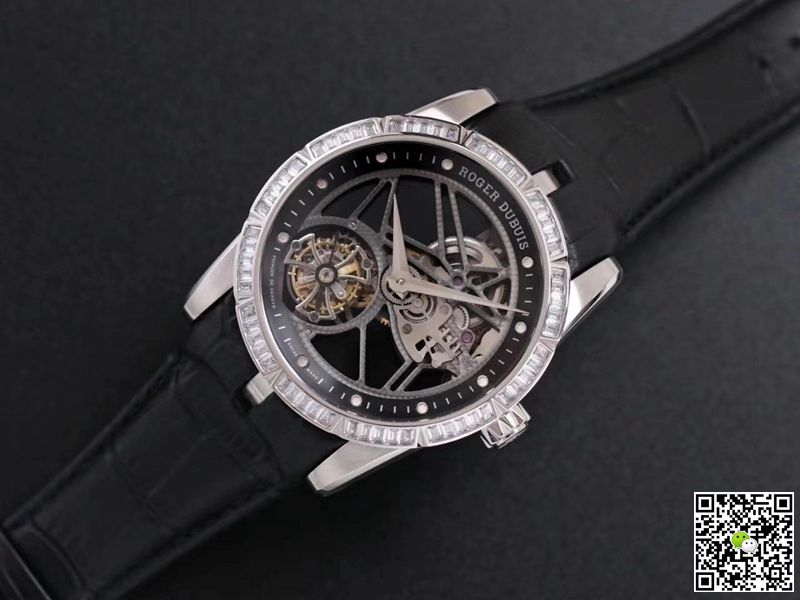 Replica Roger Dubuis Excalibur RDDBEX0393 1:1 Best Edition JB Factory Tourbillon V3 D1am0nd Swiss RD505SQ