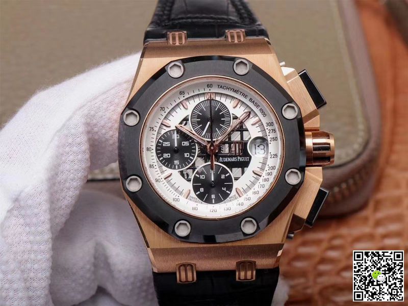 Replica Audemars P1g*et Royal Oak Offshore 26078RO.OO.D002CR.01 1:1 Best Edition JF Factory Rose Gold Swiss ETA3126